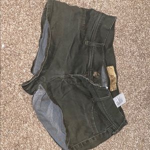Army green Hollister short shorts